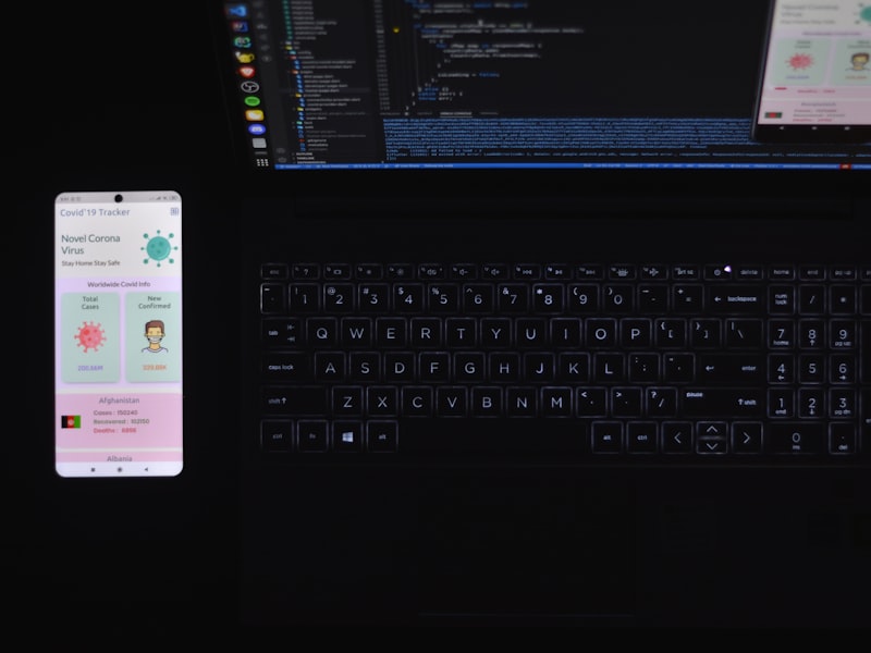 Concept art and mobile devices on a studio desk